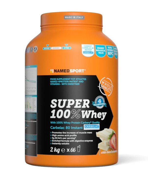 NamedSport Super 100 Whey Protein - 2kg - Tiramisu 1 NamedSport Super 100 Whey Protein - 2kg - Tiramisu
